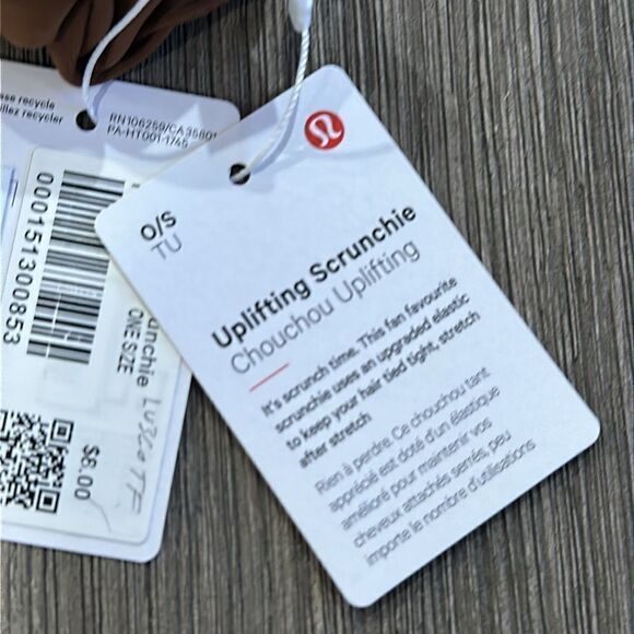 BUNDLE OF 4 Lululemon Uplifting Scrunchie Roasted Brown NWT 🤎 - Picture 2 of 5